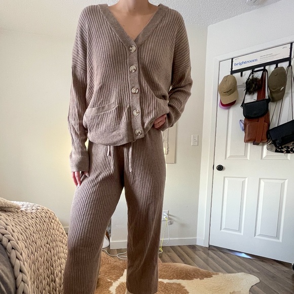 Sanctuary Ribbed Cardi - Heather Truffle - Picture 2 of 5